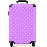 NoBoringSuitcases.com NoBoringSuitcases.com® Handgepäck Hartschalenkoffer mit TSA Schloss, Trolley, Reisekoffer, Carry on, Rollkoffer, Klein oder Mittelgroß Lila