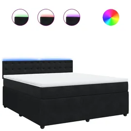 vidaXL Boxspringbett 180 x 200 cm Schwarz