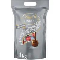 Lindt Lindor Silber Mischung feinste Vollmilchschokolade Packung 1000g