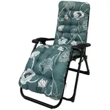 HOUSN Liegenauflage, Auflage Gartenliege, Hochlehner Auflage, Schwungliege,8cm Extra Dicke Gartenstuhl Sitzauflagen mit Krawatte, Auflagen für Deckchair, Urlaub, Innen, Außen,8,53 * 170 * 8cm