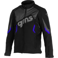 GMS-Moto Arrow, Textiljacke - Schwarz/Blau - XXL
