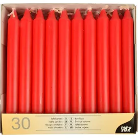 Papstar Tafelkerzen 30 St. Ø 2,1 cm 19,6 cm rot