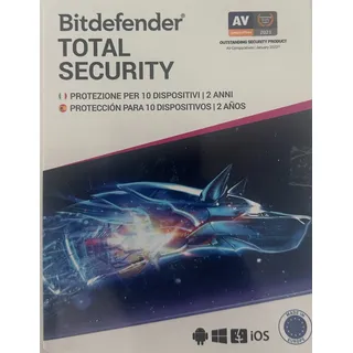 BitDefender Total Security 2020 5 Geräte 1 Jahr ESD DE Win Mac Android iOS