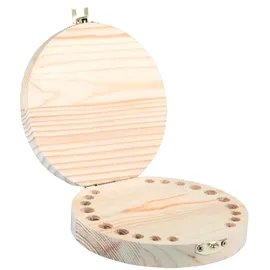Rayher Holzbox für Milchzähne 12 cm ø 1-tlg. Natur