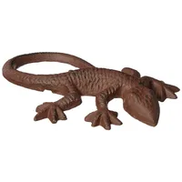 Esschert Design Gartenfigur, Skulptur Motiv Eidechse aus Gusseisen, ca. 15 cm x 10 cm x 2,8 cm