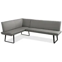 Niehoff Elba Eckbank rechts 255x170cm, Bezug Alpine grau, Gestell Stahl anthrazit