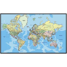 Papermoon Infrarotheizung Weltkarte, sehr angenehme Strahlungswärme bunt