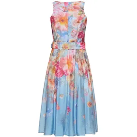 Vera Mont Cocktailkleid Blumenprint Blau 42