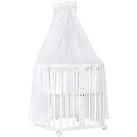 Waldin Babybett Kinderbett 7in1 mit Matratze,