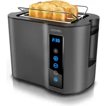 Arendo Toaster Kurzschlitz Grau