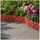 Hti-Living Beeteinfassung Steinmauer 45 x 29 cm 4 Stück rot
