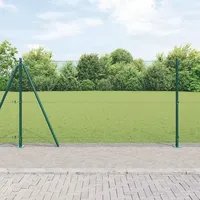 vidaXL Zaunpfosten 10 x 1,2 m Grün/Stahl