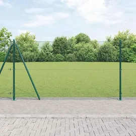 vidaXL Zaunpfosten 10 x 1,2 m Grün/Stahl