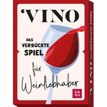 Groh Verlag VINO: Das verrückte Spiel für Weinliebhaber | Lustiges Kartenspiel für schnelle Spielrunden mit 2-6 Spielern | originelle Geschenkidee für Weintrinker
