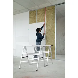 Günzburger Arbeitsbock Aluminium klappbar 0,90 x 0,71 m grau