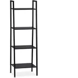 Relaxdays Standregal 136 x 44 x 31,5 cm Schwarz
