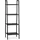 Relaxdays Standregal 136 x 44 x 31,5 cm Schwarz