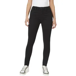 Pepe Jeans Damen Jeans Regent Skinny Fit Schwarz Xd9 Hoher Bund Reißverschluss W 24 L 30