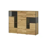 Schöner Wohnen Highboard 182 x 139 x 43 cm Mehrfarbig