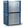 RR Industrietechnik Wabenregal Stahl 1000 x 1000 x 1000 mm Enzianblau 24 Fächer