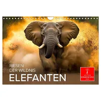 Calvendo Elefanten - Riesen der Wildnis (Wandkalender 2026 DIN
