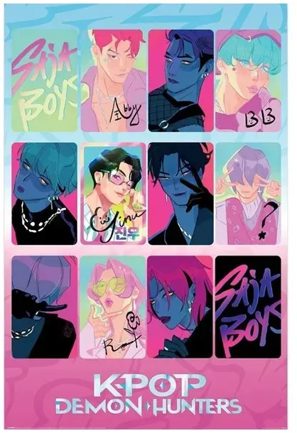 - K-POP DEMON HUNTERS (LIGHT AND DARK) MAXI POSTER - Plakat