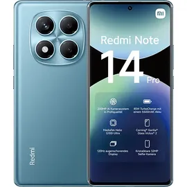 Xiaomi Redmi Note 14 Pro 4G 8 GB RAM 256 GB Ocean Blue