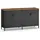 Songmics Aufbewahrungsschrank 40 x 141 x 76 cm tintenschwarz-vintagebraun