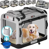 CADOCA Hundebox XXL 90 x 60 x 66 cm Grau