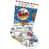Design Works Crafts Kreuzstich Stickpackung Weihnachtsstrumpf Lieferung, Zählmuster