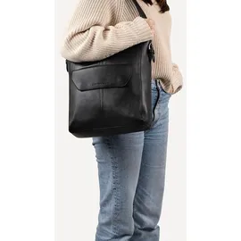 Cowboysbag Brampton Schultertasche Leder 28 cm Laptopfach schwarz