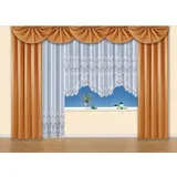 Weckbrodt Mittelbogen Nicoletta (1 St), Kräuselband, blickdicht, Querbehang, Gardine, Store, blickdicht gelb