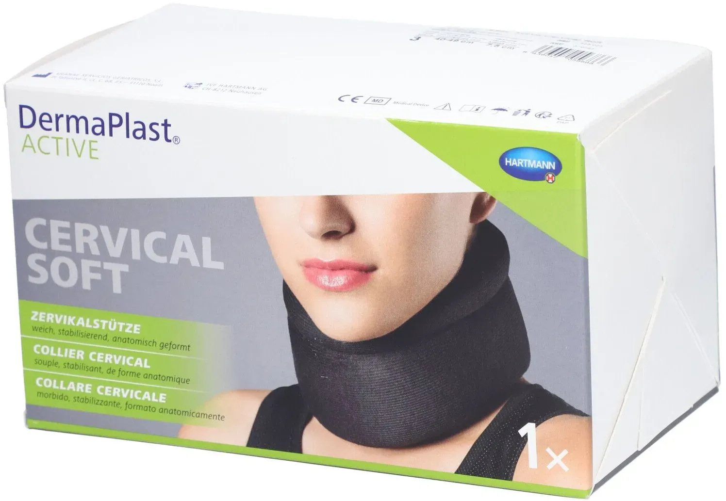 Hartmann Dermaplast Active Active Cervical niedrig hoch Collier cervical taille 3 40-49 cm