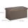 Relaxdays Truhenbank Gepolstert Graubraun 38 x 76,5 x 38,5 cm