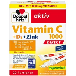 Doppelherz Vitamin C 1000 + D3 + Zink DIRECT