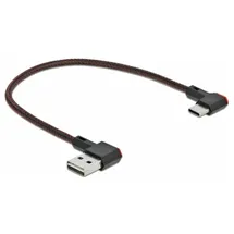 DeLock USB-A auf USB-C 0,2 m Schwarz