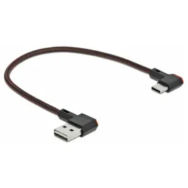 DeLock USB-A auf USB-C 0,2 m Schwarz