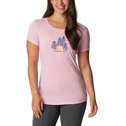 COLUMBIA Damen T Shirt Daisy DaysTM SS Graphic Tee, Wild Rose Hthr, Best Site Graphic, XS