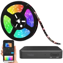Luminea Home Control HDMI-TV-Sync-Box für Ambiente-Licht, RGB-IC-LEDs, 4K UHD, WLAN, 55–65"