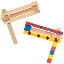 Holzrasseln (pro Set 2) Basteln mit Holz