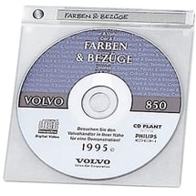 Durable CD/DVD Hülle TOP Cover, für je 1 CDs/DVDs, transparent, Packung mit 10 Hüllen, 520019