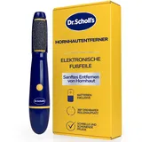 Dr. Scholl’s Hornhautentferner Elektrische Pediküre-Fußfeile – sofortiges Abfeilen & Entfernen von harter Haut und Verhornungen, weichere, glattere Füße, sanftes Polieren, AAA-Batterien inklusive