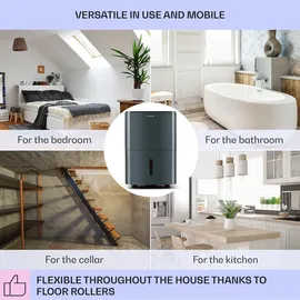 Klarstein DryFy 20 Luftentfeuchter 420W 20l/d 230m3/h 40-50m2 DrySelect 45dB Anthrazit