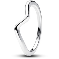 Pandora Timeless Polierte Welle Ring aus Sterling-Silber, Größe 56, 193095C00-56