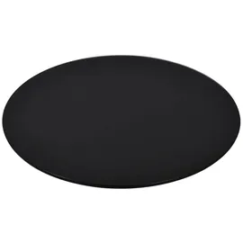deluke Tischplatte rund Ø 70 cm Glas 8 mm dick Schwarz