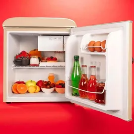 Cecotec Bolero CoolMarket TT Origin Retro-Kühlschrank (45 l, 550 mm hoch, Beige)