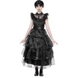 Maskworld Hochwertiges Gothic Girl Ballkleid - Schwarzes Grufti-Damen-Kostüm für Halloween, Karneval & Grusel-Party - Größe: XXL