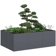 vidaXL Pflanzkübel 120 x 80 x 40 cm Anthrazit
