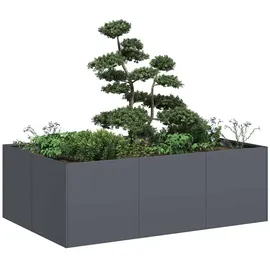 vidaXL Pflanzkübel 120 x 80 x 40 cm Anthrazit