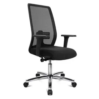 Topstar Bürostuhl EUROSTAR 200 DELUXE, EU29O G200, schwarz, Stoff / Netz, bis 110 kg
